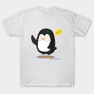 Albert Penguin says Hello T-Shirt